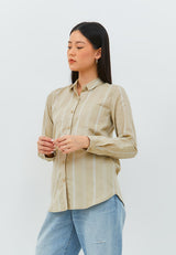 Aemma Beige Stripe Shirt | G.11611