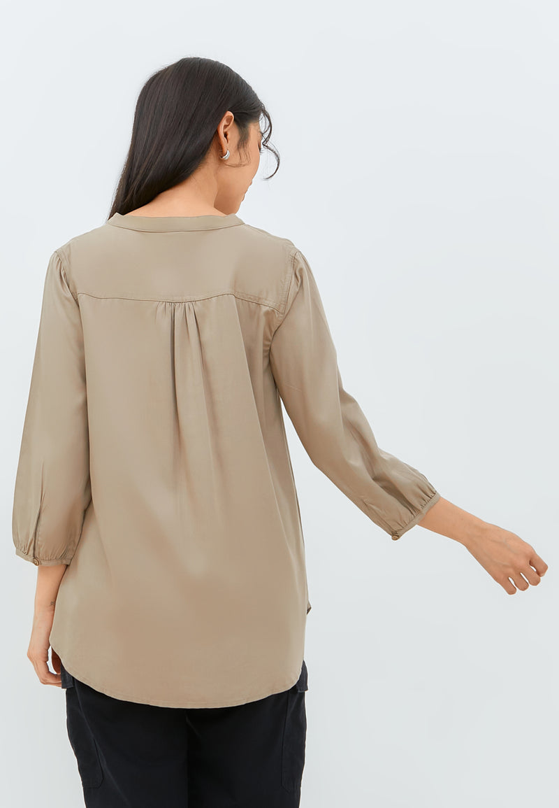 Zendaya Taupe Blouse | G.13107