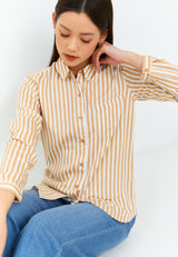 Aemma Cream Stripe Shirt | G.11632