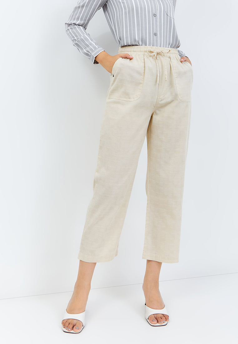 Grasia Drawstring Pants Cream | G.3222