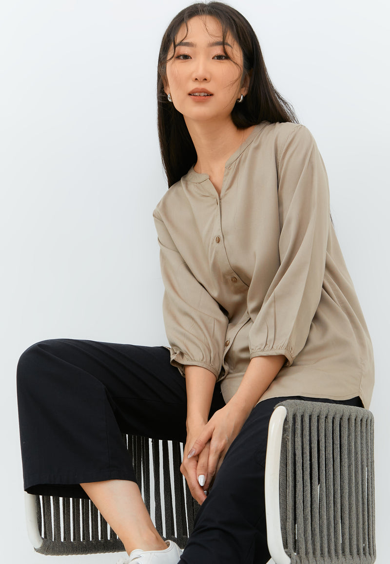 Zendaya Taupe Blouse | G.13107