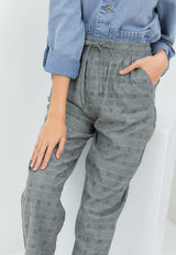 Grasia Drawstring Pants Charcoal | G.3223