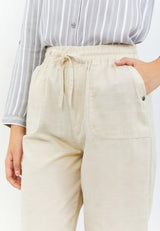 Grasia Drawstring Pants Cream | G.3222