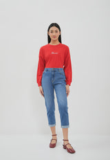Folded Jeans Light Blue Denim | G.3809