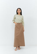 Alondra Deep Brown Skirt | G.21125