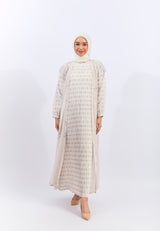 Geela X Aurelie Hermansyah Syamila Cream Two Set Dress | G.42126