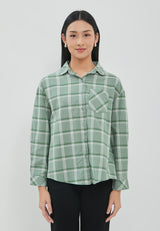 Ghia Green Plaid Oversize Shirt  | G.11690
