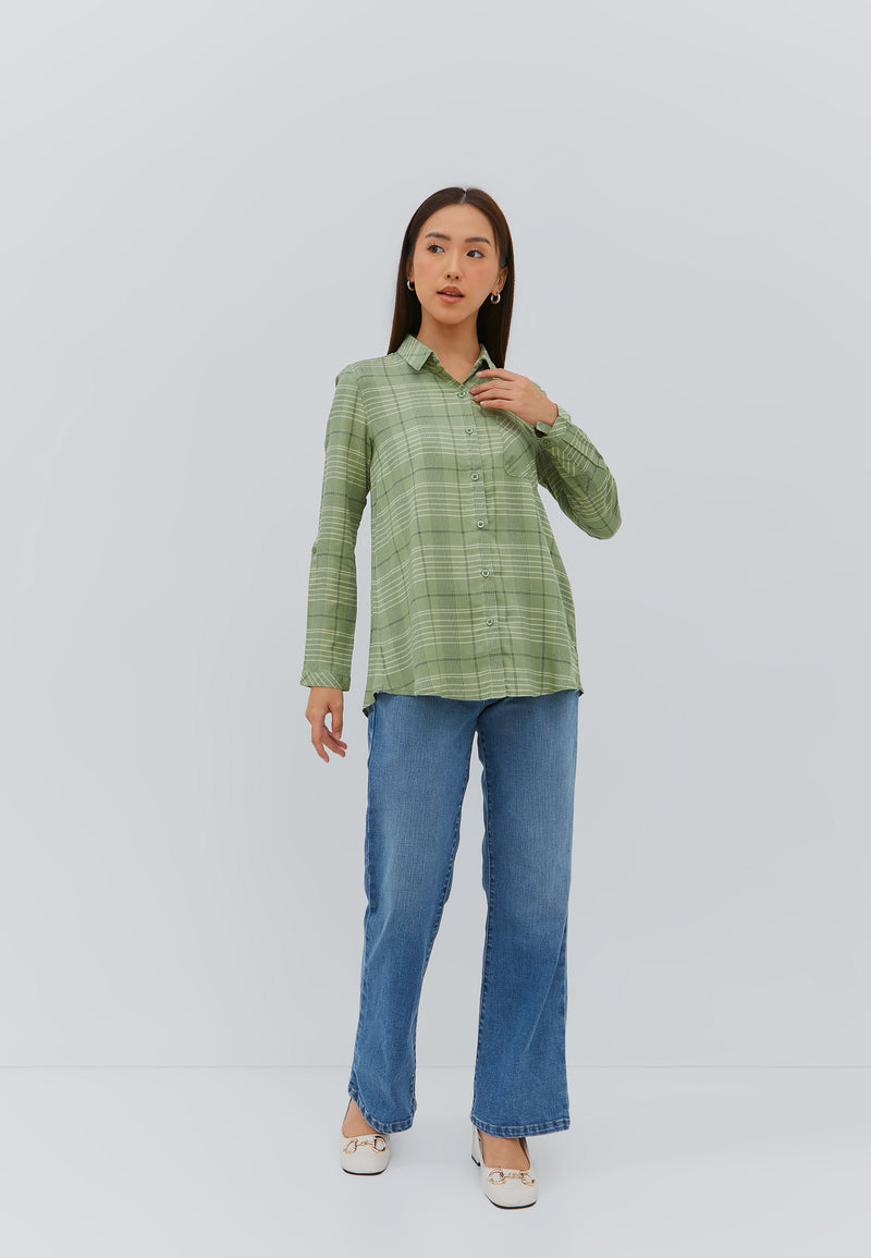 Slavia Green Stripe Shirt | G.11640