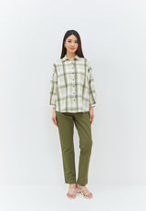 Bethari Green Plaid Shirt | G.13155