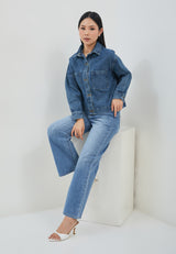 Delrey Blue Denim Jacket  | G.6129