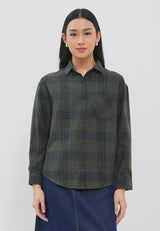 Nevaya Navy Green Shirt | G.11689