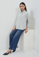 Eleya Green Stripe Shirt |  G.13176