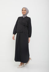 Noir Black Two Set Dress | G.42144