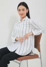 Ayara White Stripe Shirt  |  G.11708