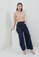 Barrel Dark Blue Jeans |  G.3410