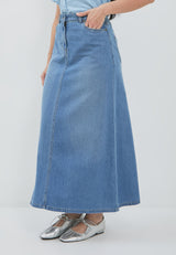 Alondra Blue Denim Skirt | G.21144