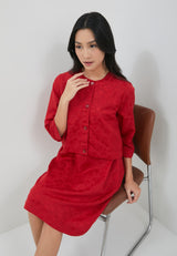 Fabiola Red Two Pieces Dress | G.4402