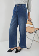 Wide Leg Jeans Navy Denim | G.3411