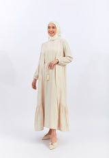 Saida Cream Dress | G.42113