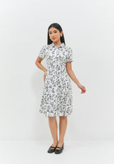 Agatha Flower Hitam Dress | G.43140