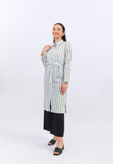 Mahira Green Stripe Tunic | G.1755