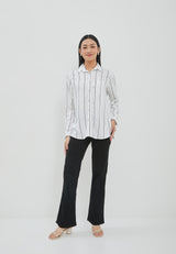 Ayara White Stripe Shirt  |  G.11708