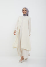 Amina Cream Two Set Dress | G.42136