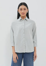 Eleya Green Stripe Shirt |  G.13176