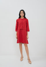 Fabiola Red Two Pieces Dress | G.4402