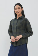 Nevaya Navy Green Shirt | G.11689