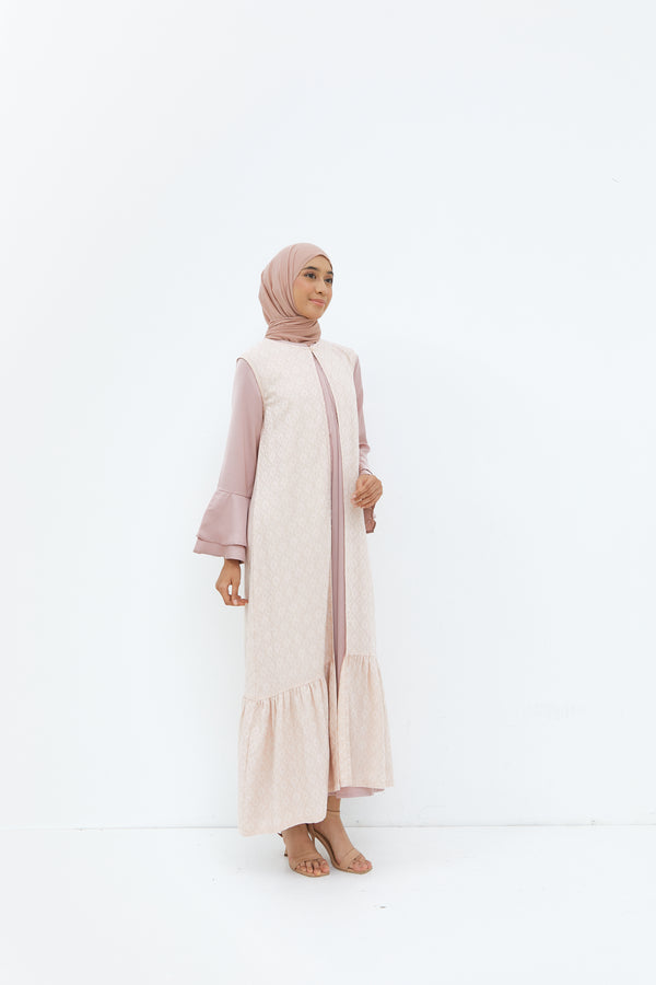 Safiyah Two Set Dress Pink | G.4280