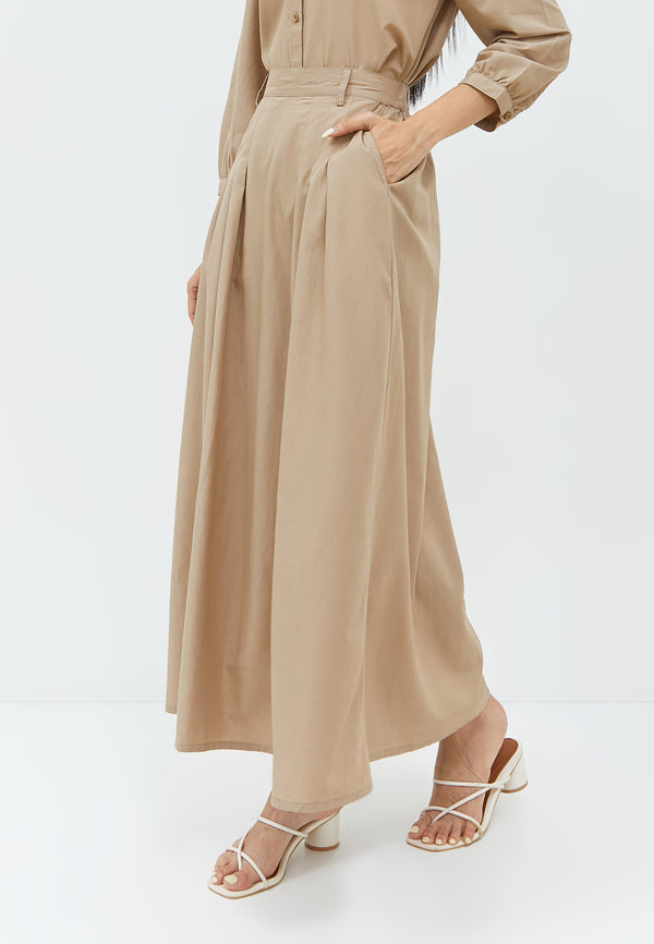 Renata Light Brown Skirt | G.2207