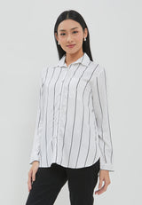 Ayara White Stripe Shirt  |  G.11708