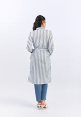 Mahira Blue Stripe Tunic | G.1756