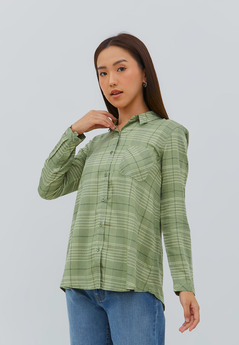 Slavia Green Stripe Shirt | G.11640