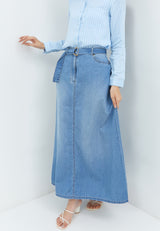Quinn Light Blue Denim Skirt | G.21120