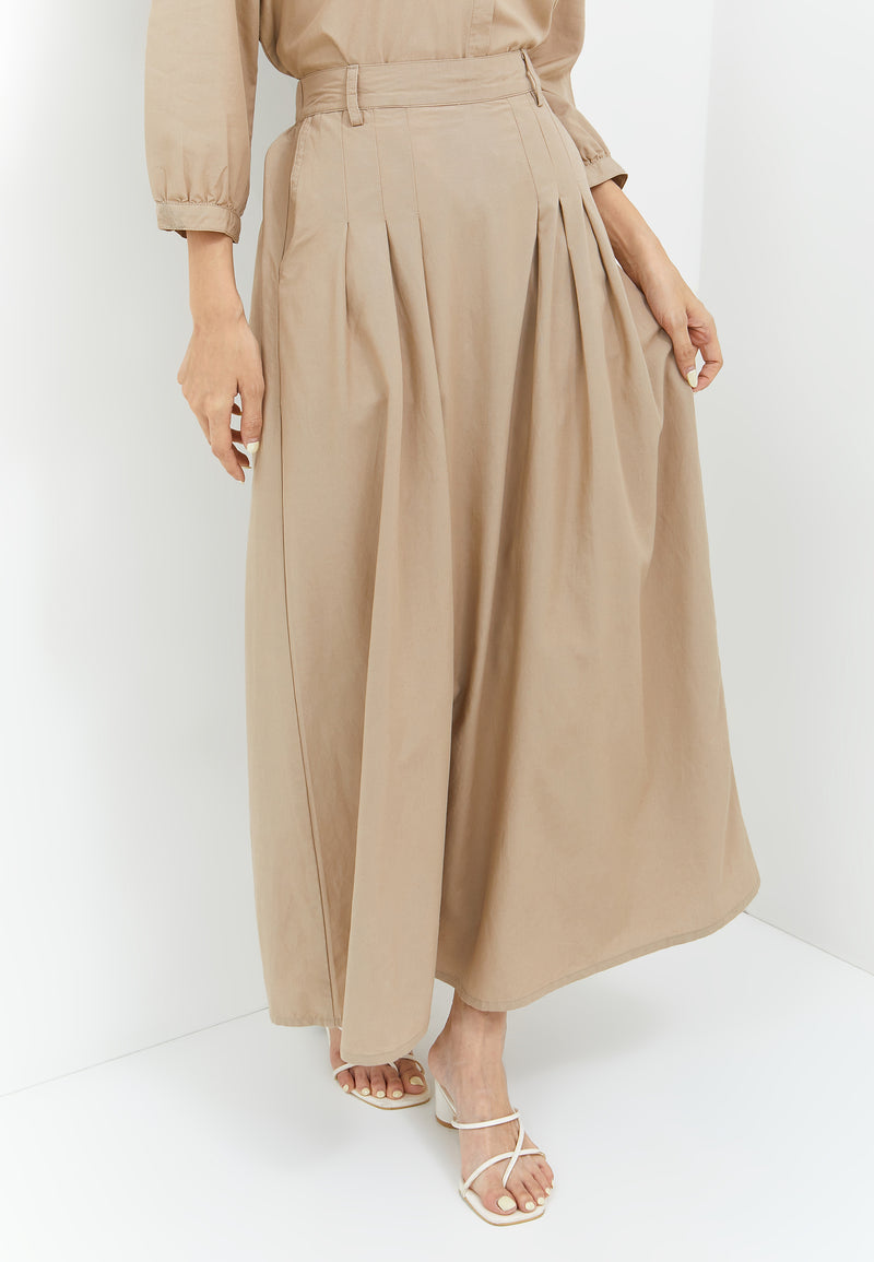 Renata Light Brown Skirt | G.2207