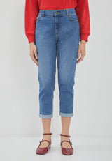 Folded Jeans Light Blue Denim | G.3809