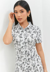 Agatha Flower Hitam Dress | G.43140