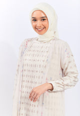 Geela X Aurelie Hermansyah Syamila Cream Two Set Dress | G.42126