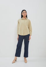 Ghiana Khaki Oversize Shirt | G.11715