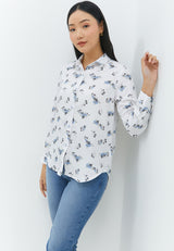 Tatum Flower Blue Shirt | G.11663