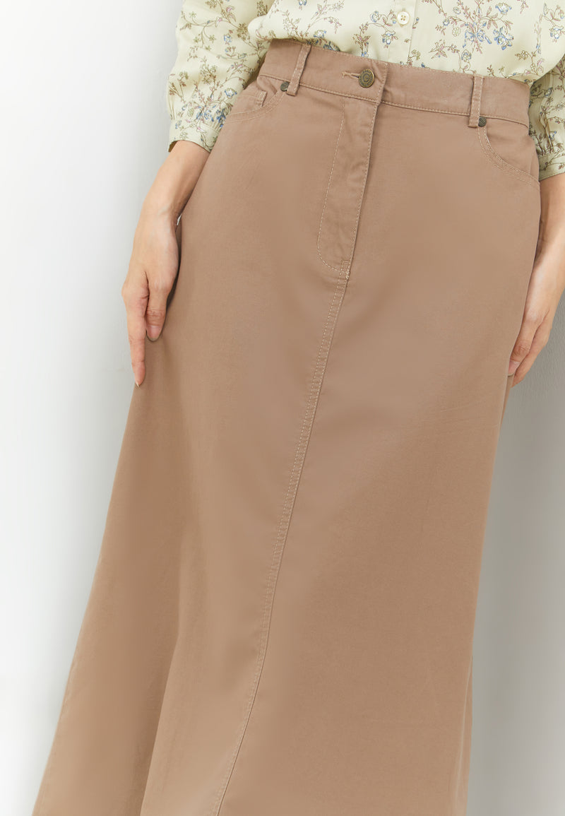 Alondra Deep Brown Skirt | G.21125