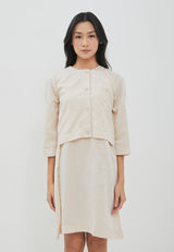 Fabiola Cream Two Pieces Dress  | G.4407