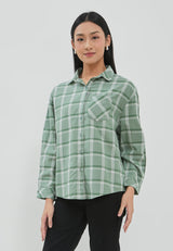 Ghia Green Plaid Oversize Shirt  | G.11690