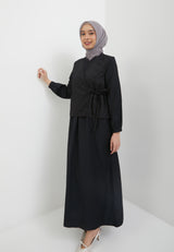 Noir Black Two Set Dress | G.42144