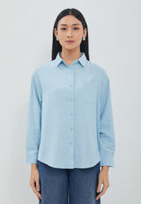Ghiana Sky Blue Oversize Shirt | G.11714