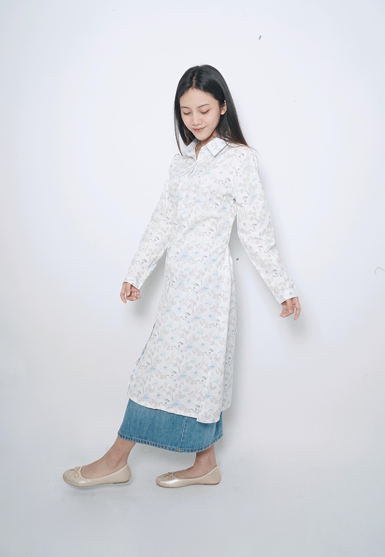 Mona Blue Flower Tunic | G.1723