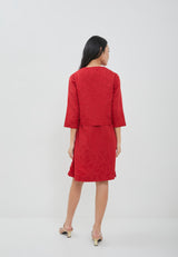 Fabiola Red Two Pieces Dress | G.4402