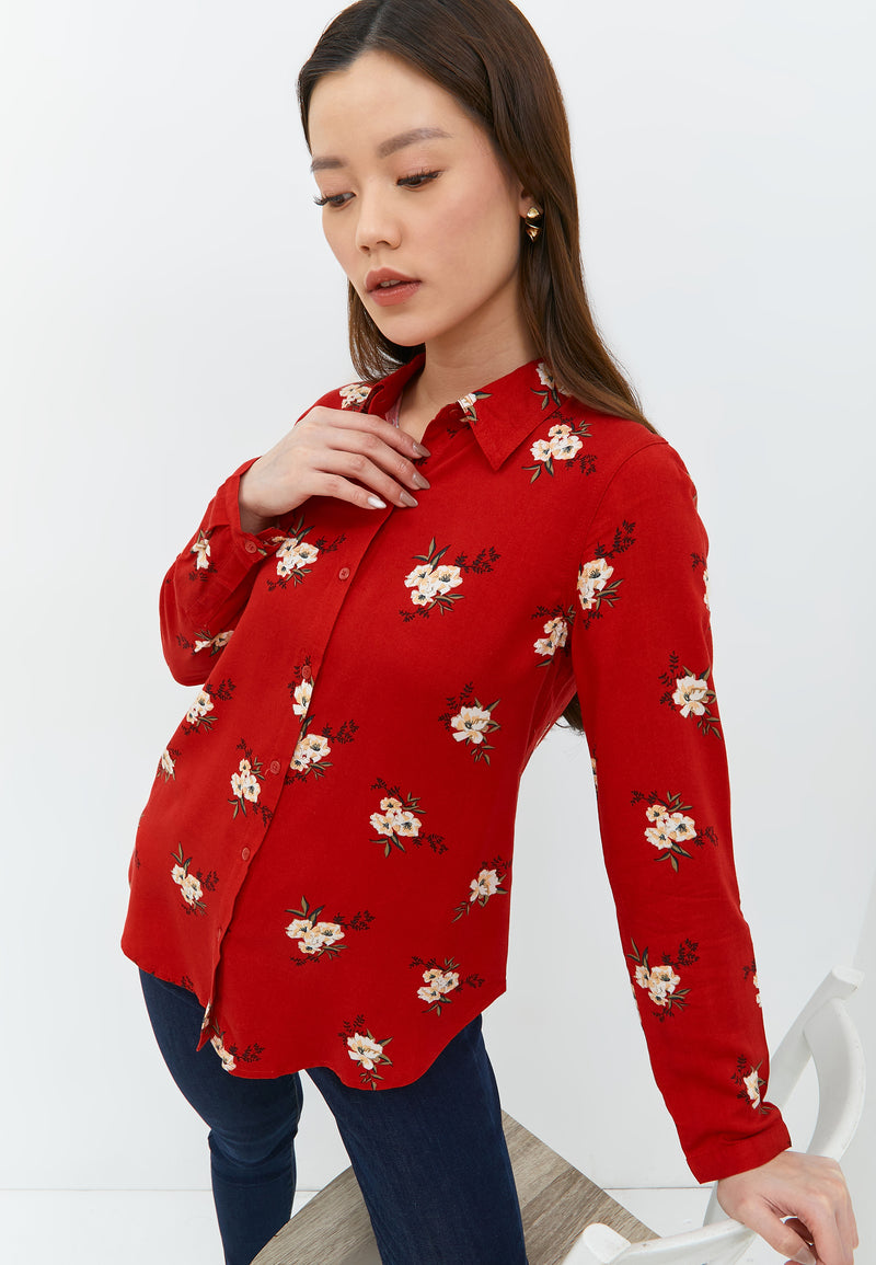 Geraldine Red Shirt | G.11645